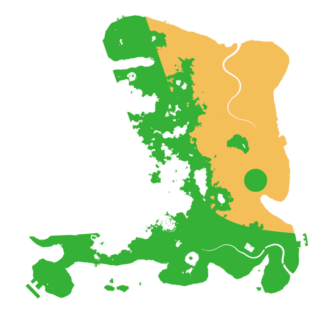 Biome Rust Map: Procedural Map, Size: 3700, Seed: 1427271290