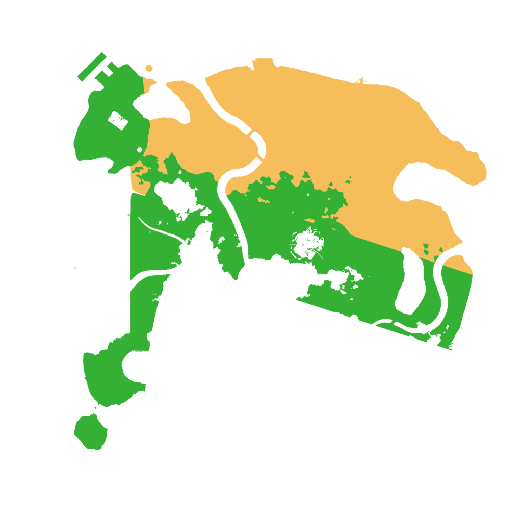 Biome Rust Map: Procedural Map, Size: 3000, Seed: 1454835031