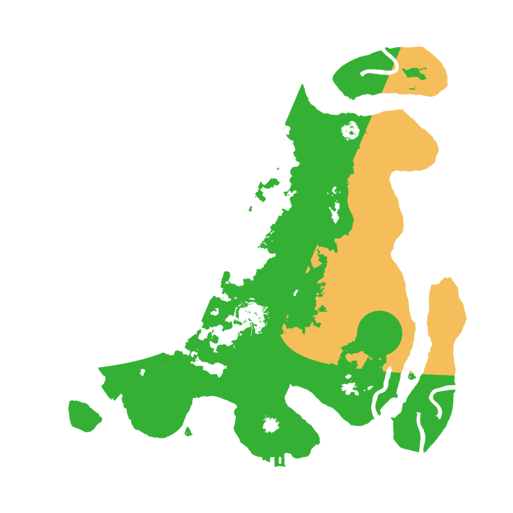 Biome Rust Map: Procedural Map, Size: 3000, Seed: 16913