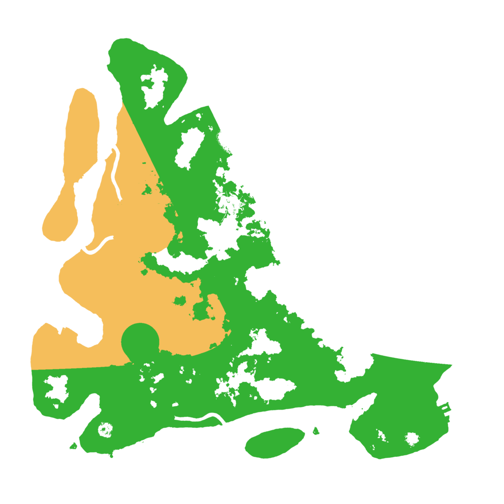 Biome Rust Map: Procedural Map, Size: 3500, Seed: 156663905