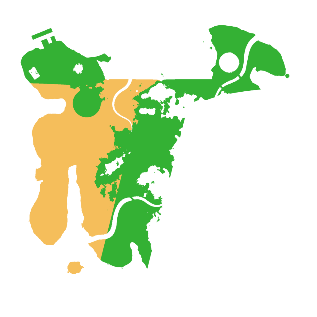 Biome Rust Map: Procedural Map, Size: 3000, Seed: 1230407678