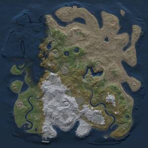 Thumbnail Rust Map: Procedural Map, Size: 4250, Seed: 1980522251, 14 Monuments