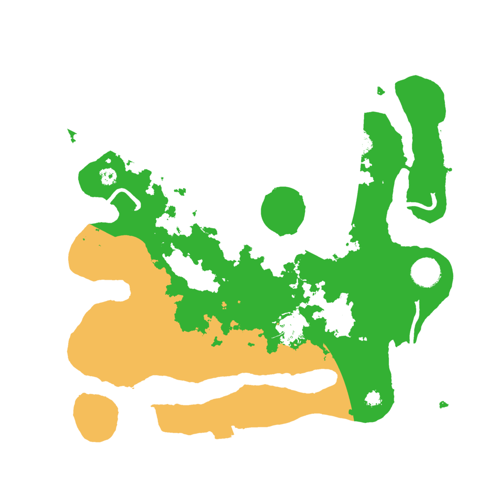 Biome Rust Map: Procedural Map, Size: 3000, Seed: 3246987