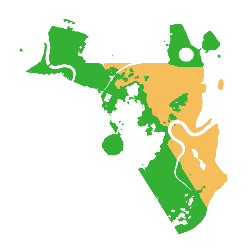 Biome Rust Map: Procedural Map, Size: 3250, Seed: 446450487