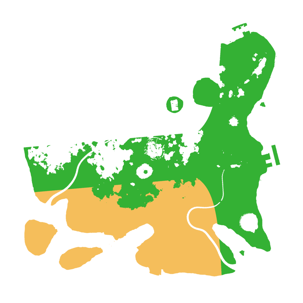 Biome Rust Map: Procedural Map, Size: 3000, Seed: 12137