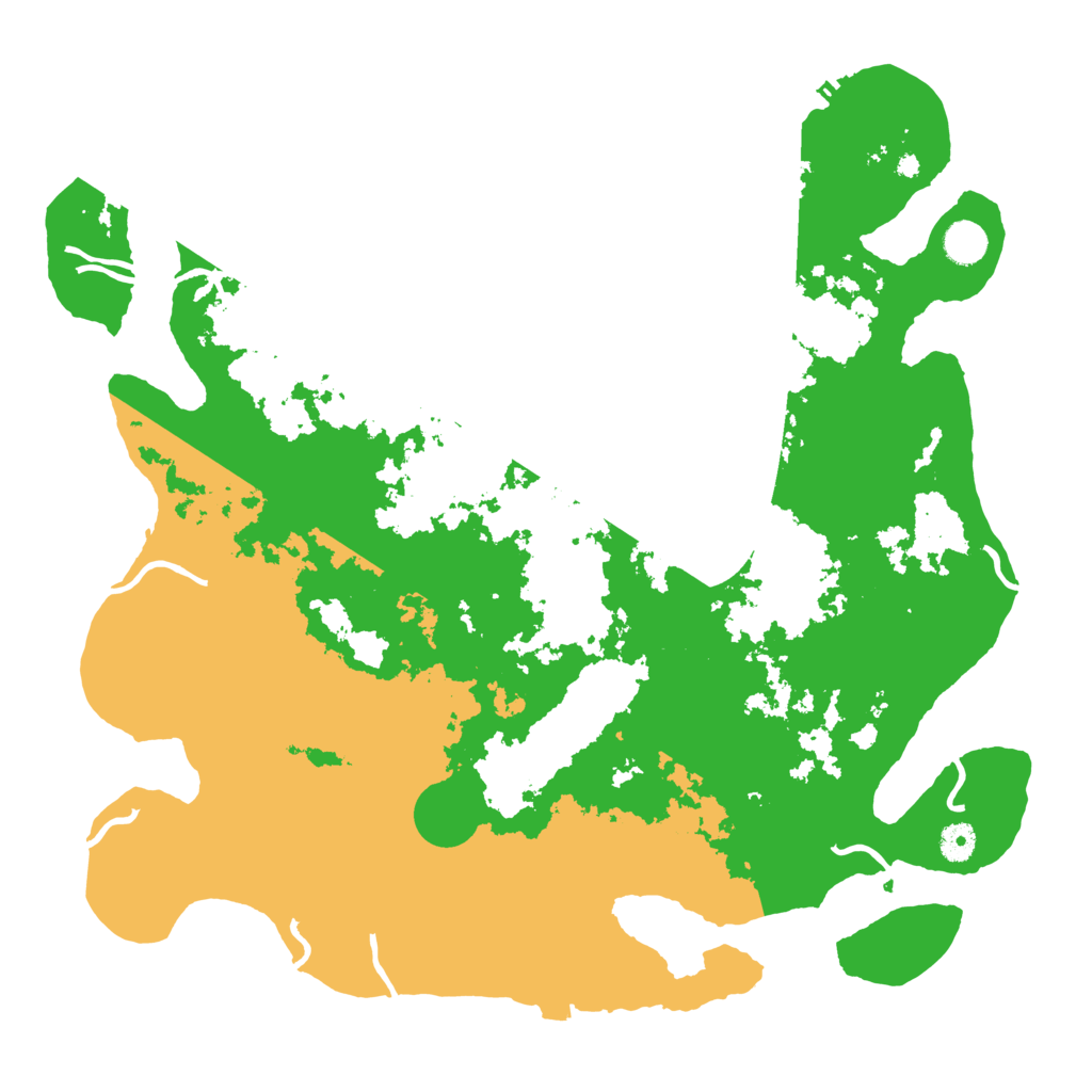 Biome Rust Map: Procedural Map, Size: 4400, Seed: 14855