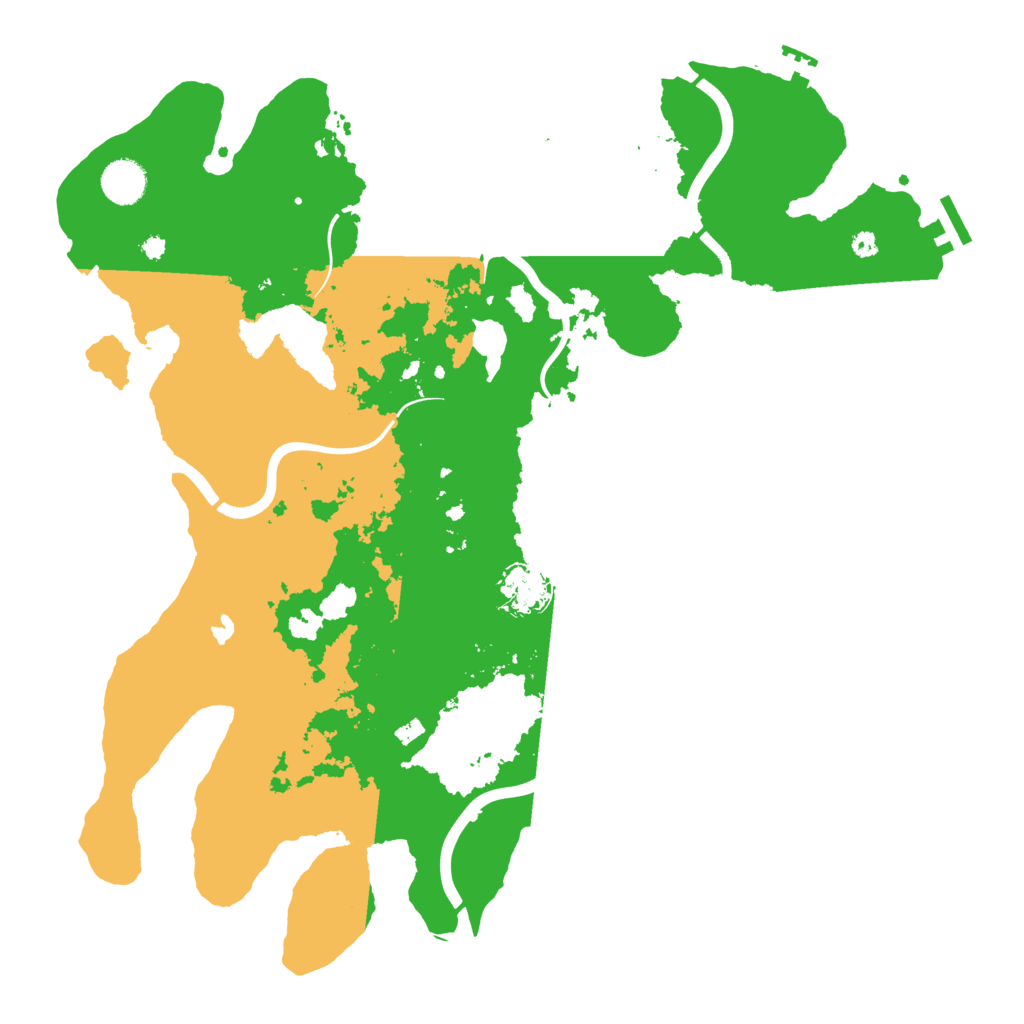 Biome Rust Map: Procedural Map, Size: 4000, Seed: 1127345