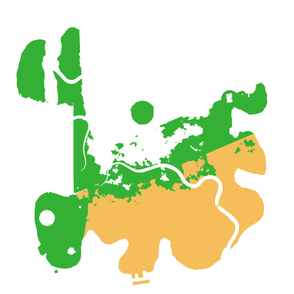Biome Rust Map: Procedural Map, Size: 3500, Seed: 849320386
