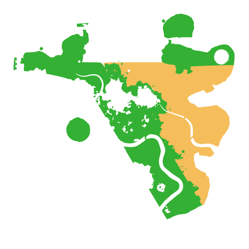 Biome Rust Map: Procedural Map, Size: 3000, Seed: 43343334