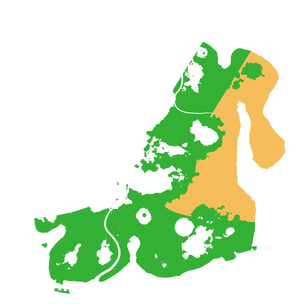 Biome Rust Map: Procedural Map, Size: 3000, Seed: 25809