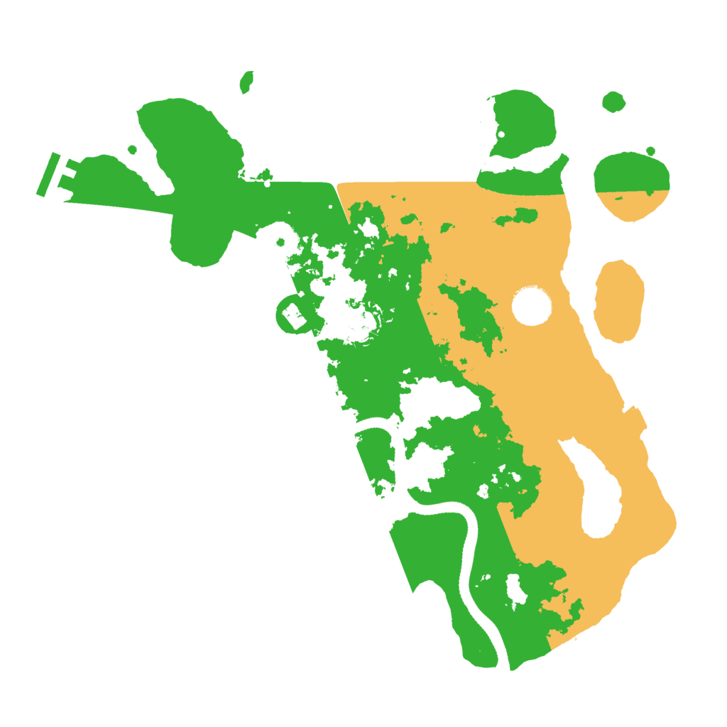 Biome Rust Map: Procedural Map, Size: 3250, Seed: 64929654