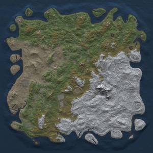 Thumbnail Rust Map: Procedural Map, Size: 6000, Seed: 932776868, 19 Monuments