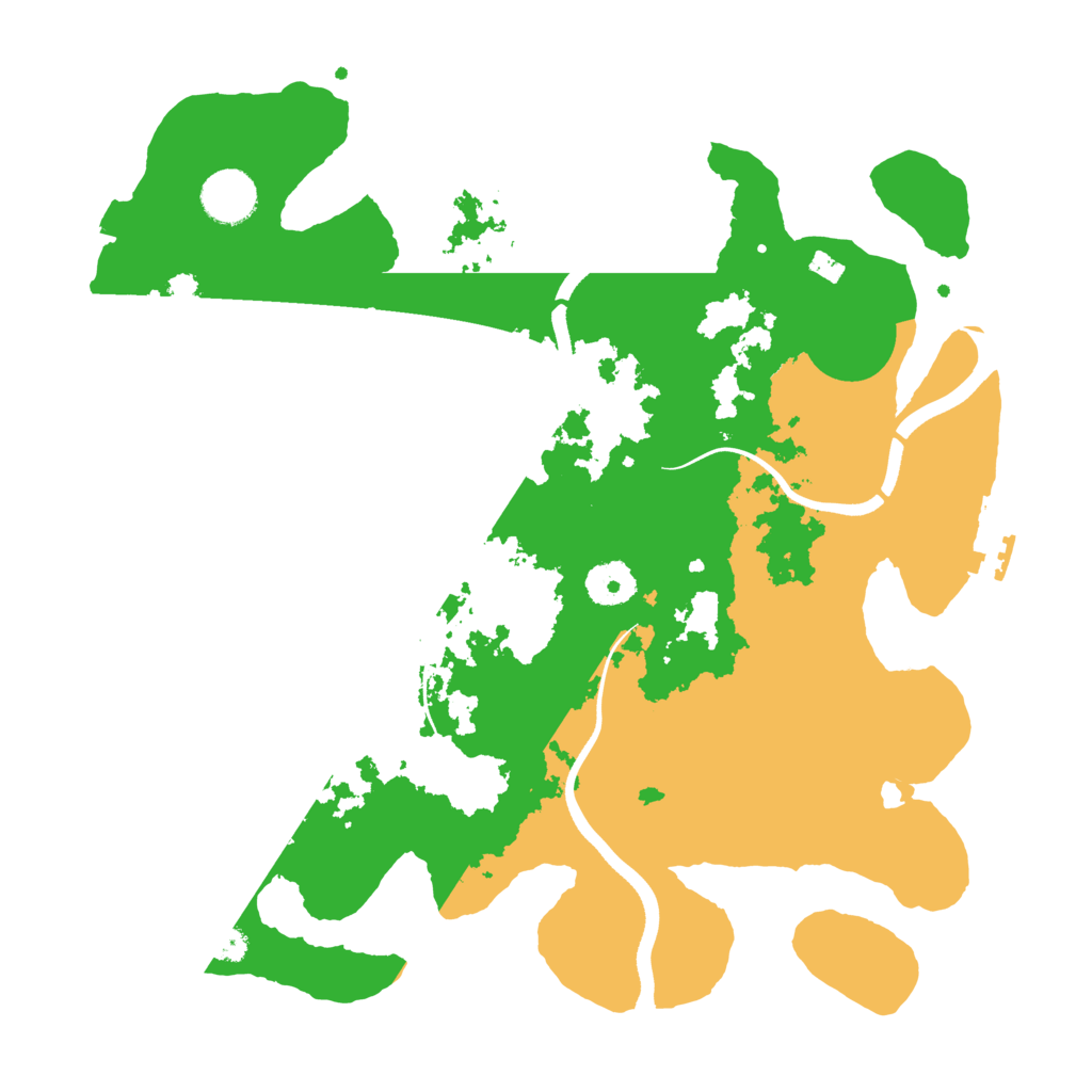 Biome Rust Map: Procedural Map, Size: 3500, Seed: 2071