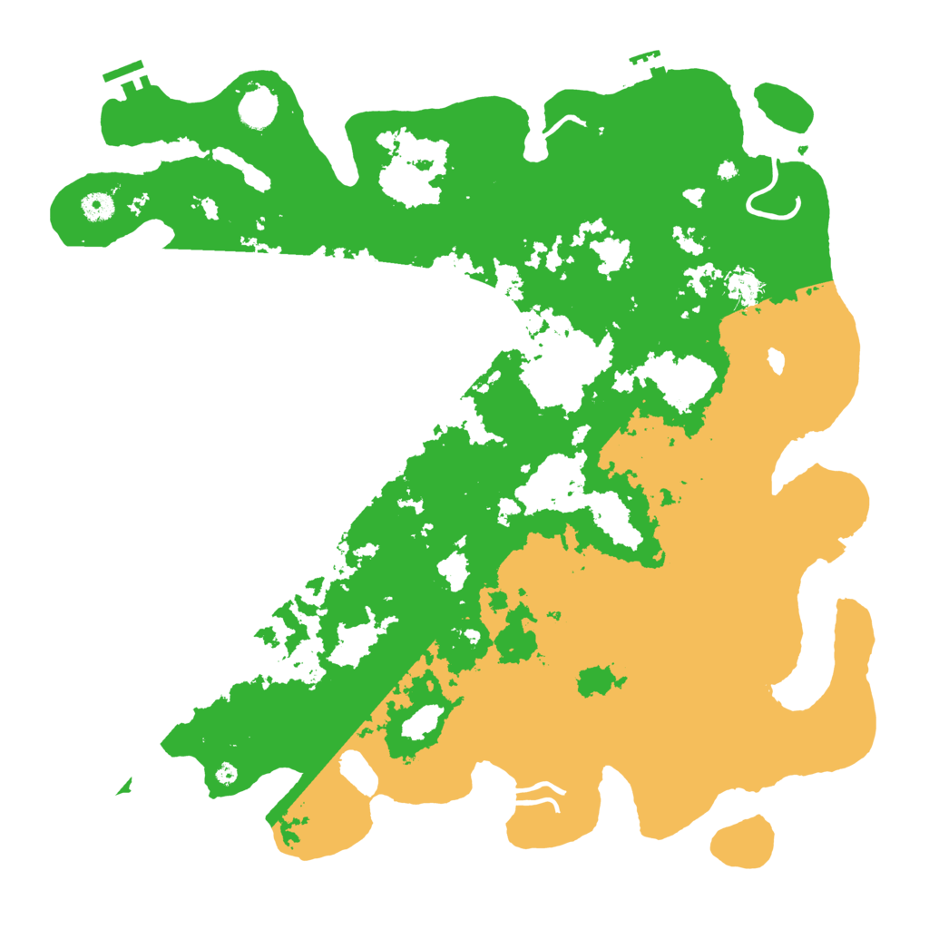 Biome Rust Map: Procedural Map, Size: 4500, Seed: 155