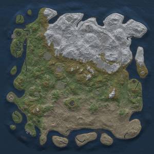 Thumbnail Rust Map: Procedural Map, Size: 4800, Seed: 1613771171, 18 Monuments