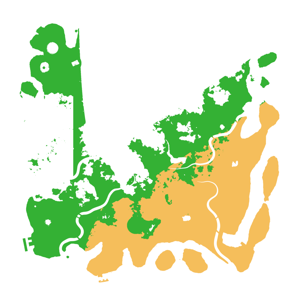 Biome Rust Map: Procedural Map, Size: 4500, Seed: 2023070644