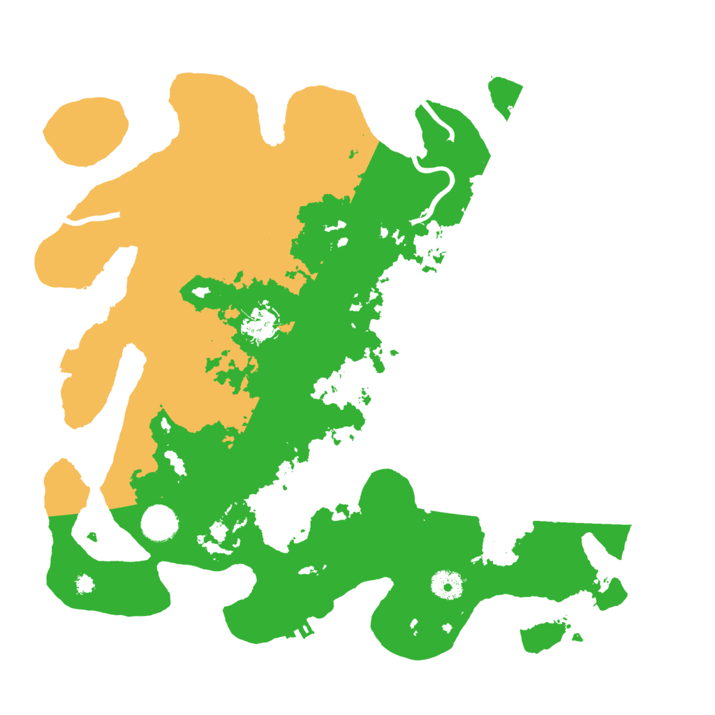 Biome Rust Map: Procedural Map, Size: 3500, Seed: 132217621