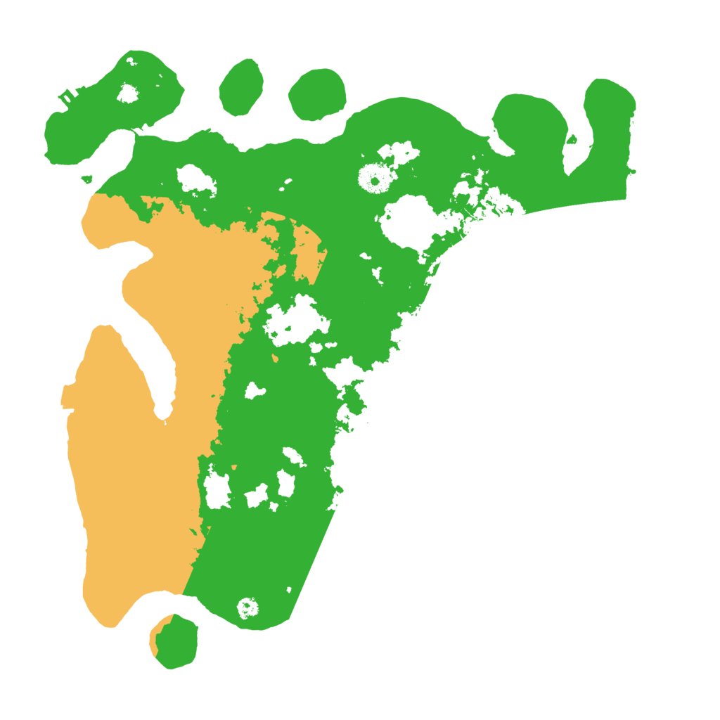 Biome Rust Map: Procedural Map, Size: 3500, Seed: 123123235