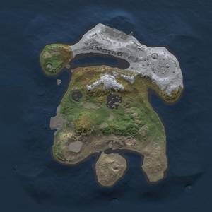 Thumbnail Rust Map: Procedural Map, Size: 2000, Seed: 1644615170, 6 Monuments