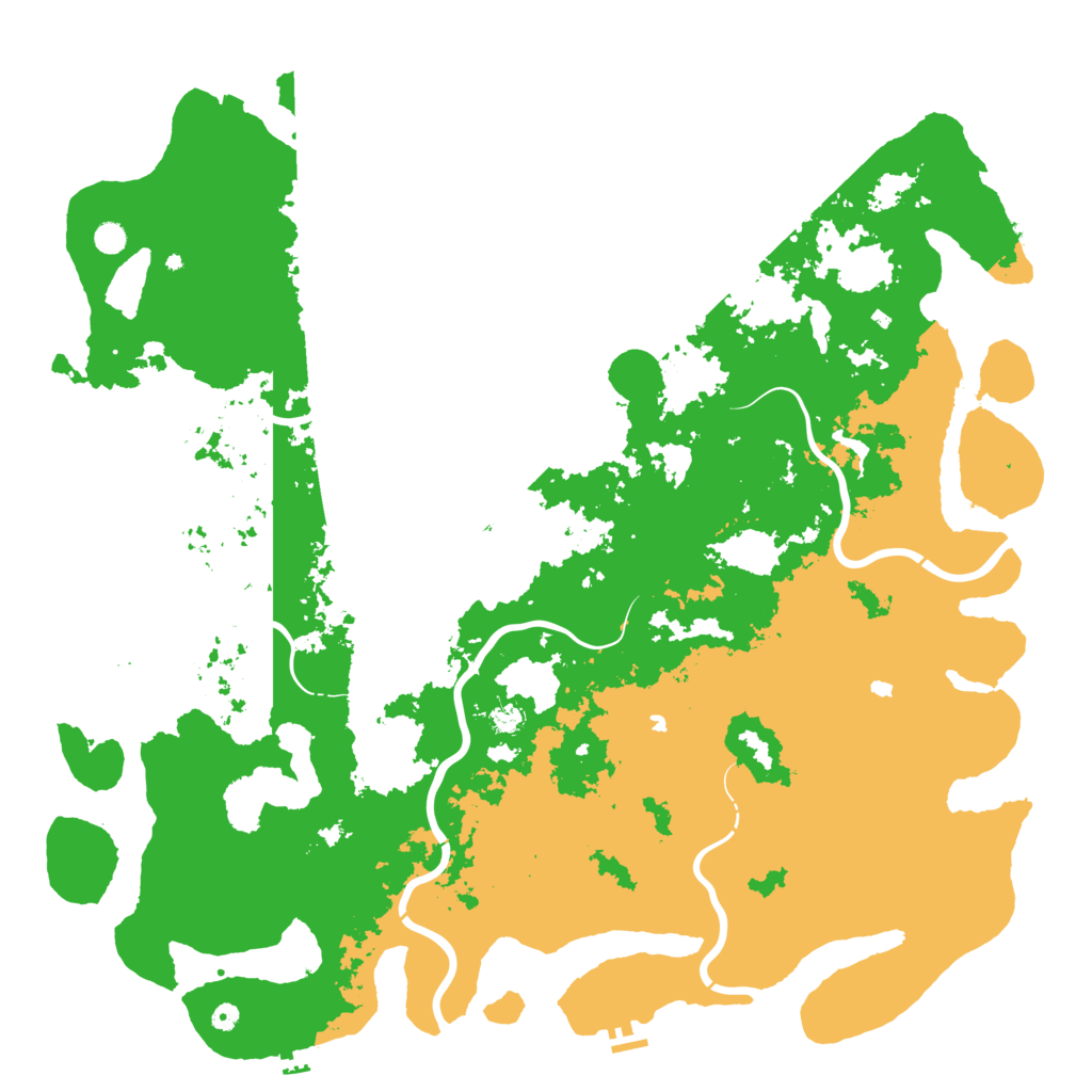 Biome Rust Map: Procedural Map, Size: 6000, Seed: 5276