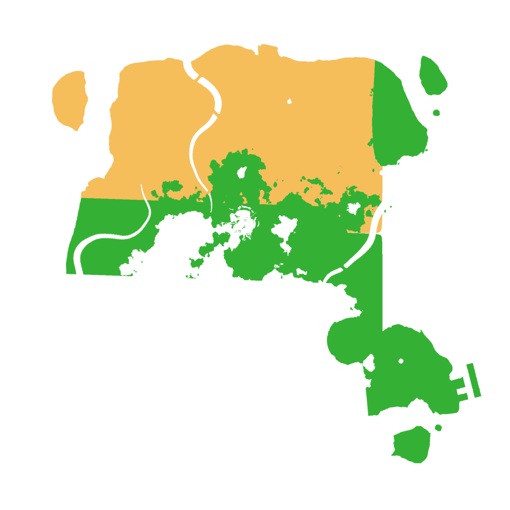 Biome Rust Map: Procedural Map, Size: 3000, Seed: 1564521121