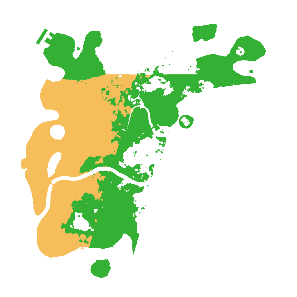 Biome Rust Map: Procedural Map, Size: 3500, Seed: 83893544