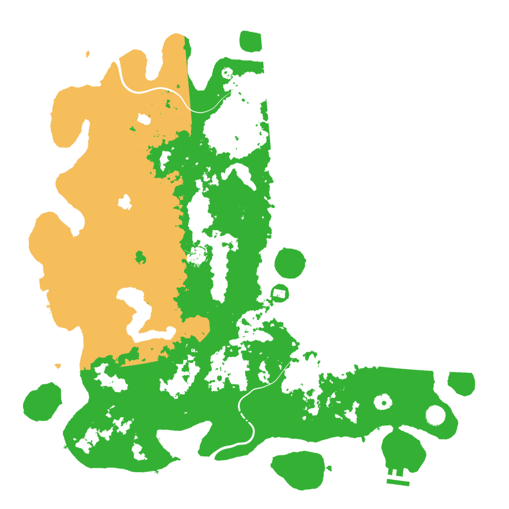 Biome Rust Map: Procedural Map, Size: 4500, Seed: 52693