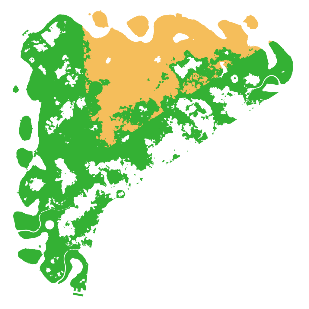 Biome Rust Map: Procedural Map, Size: 6000, Seed: 1247834953