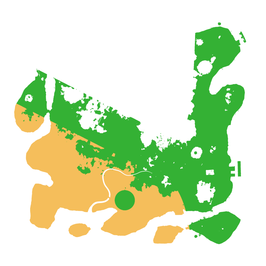 Biome Rust Map: Procedural Map, Size: 3500, Seed: 23428225