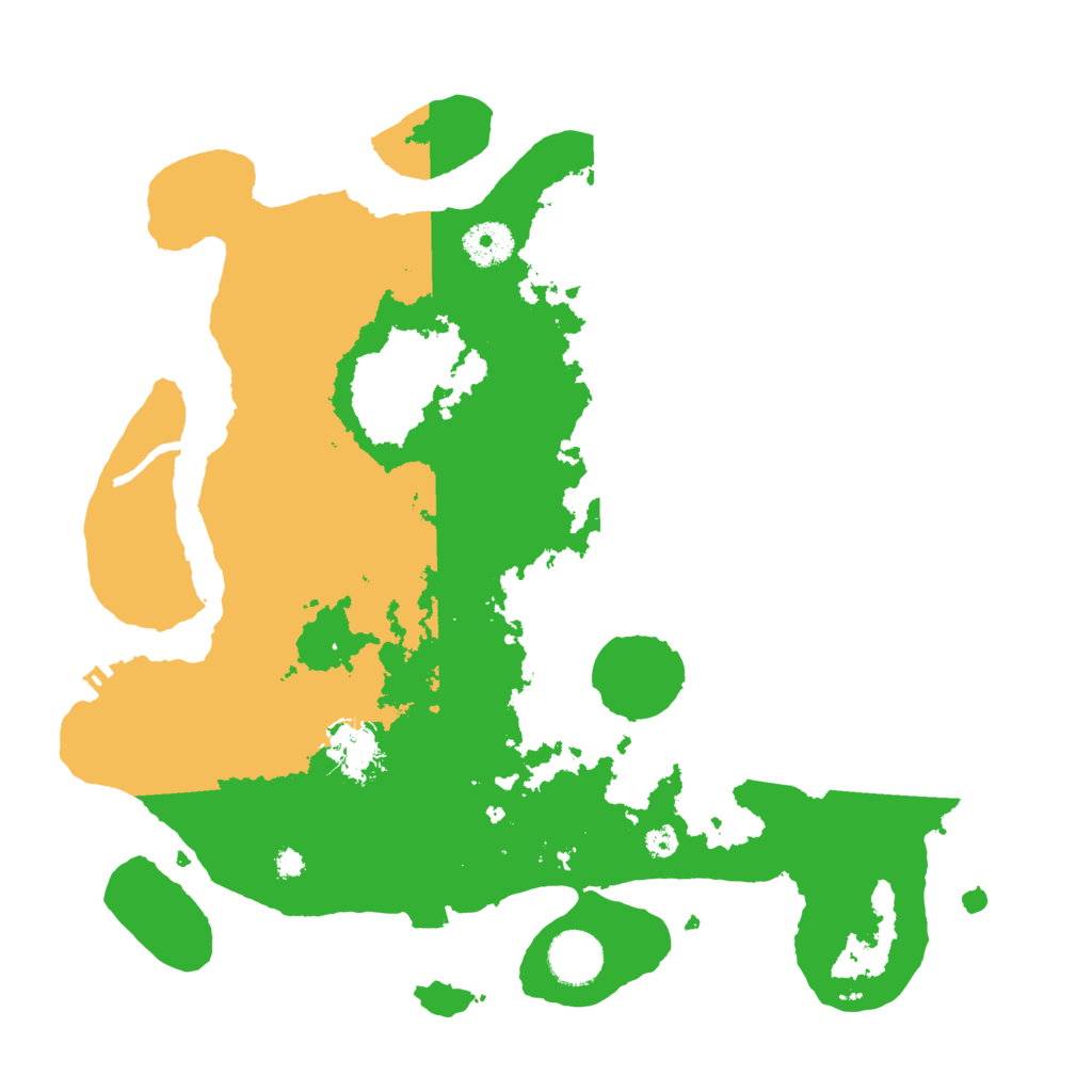 Biome Rust Map: Procedural Map, Size: 3500, Seed: 19851964