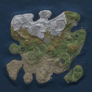 Thumbnail Rust Map: Procedural Map, Size: 3000, Seed: 913251255, 14 Monuments