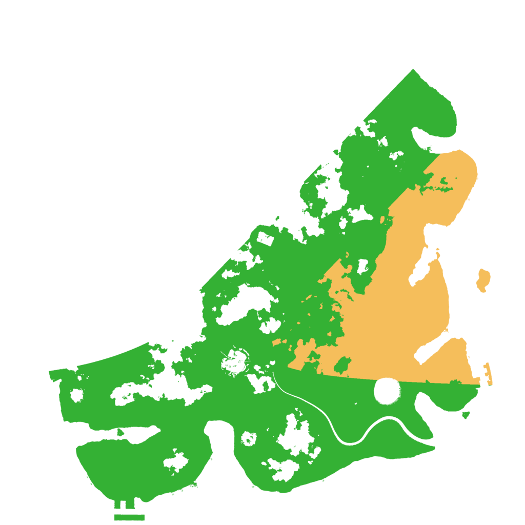 Biome Rust Map: Procedural Map, Size: 3500, Seed: 1552928688