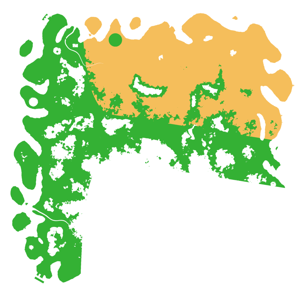 Biome Rust Map: Procedural Map, Size: 6000, Seed: 52770706