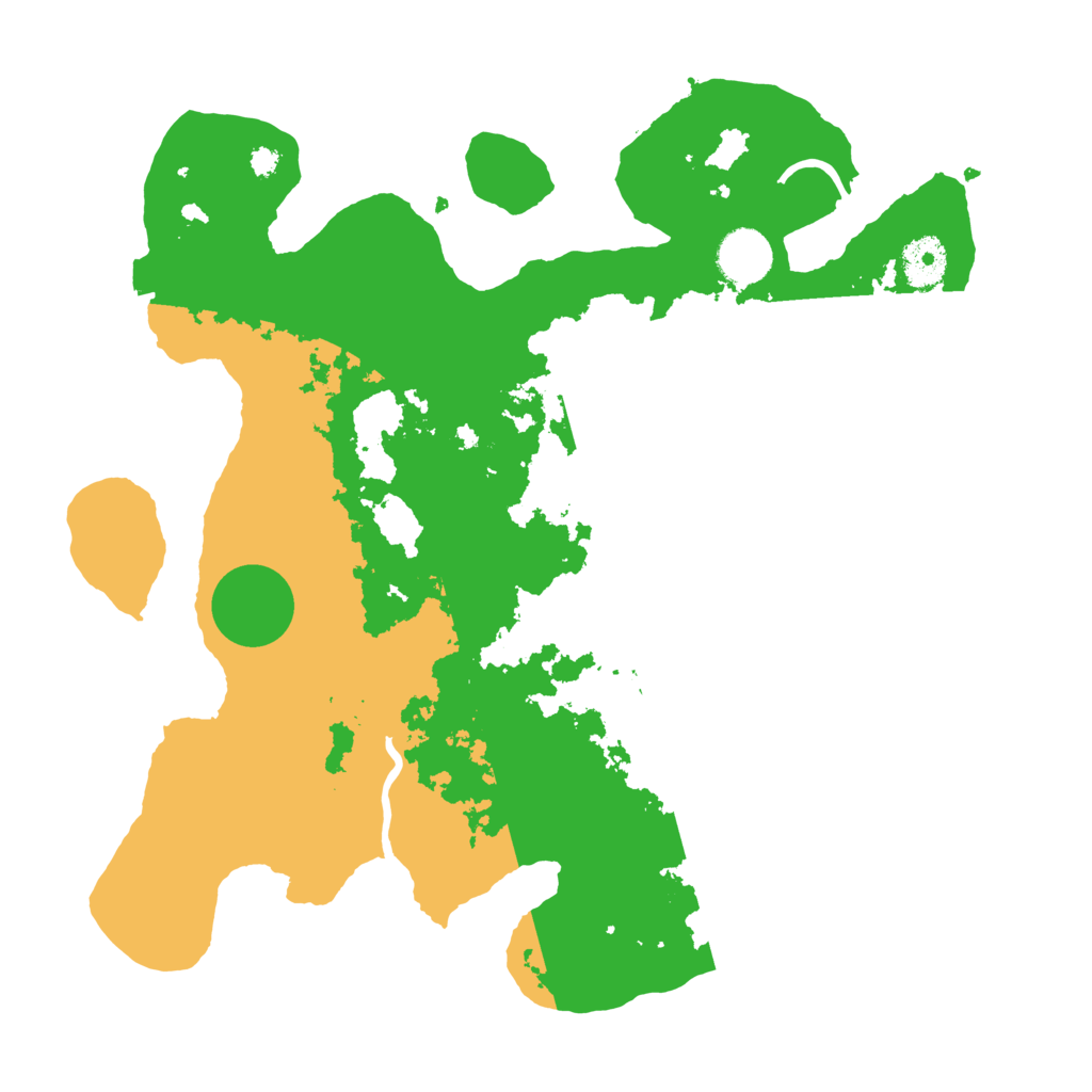 Biome Rust Map: Procedural Map, Size: 3500, Seed: 66600
