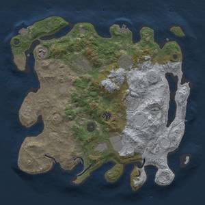 Thumbnail Rust Map: Procedural Map, Size: 3500, Seed: 1415043631, 16 Monuments