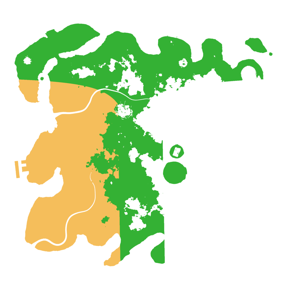 Biome Rust Map: Procedural Map, Size: 3500, Seed: 1415043631