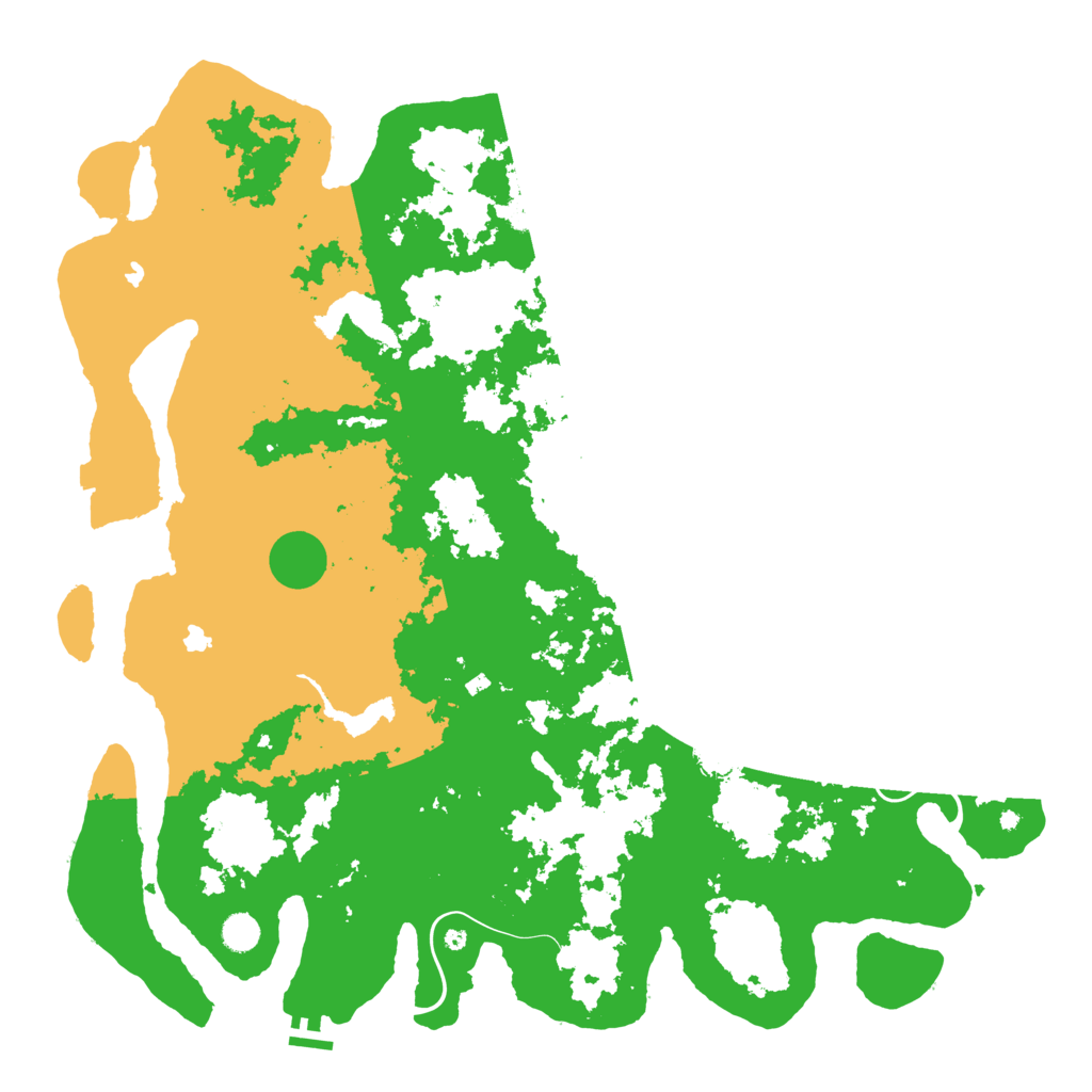 Biome Rust Map: Procedural Map, Size: 5000, Seed: 666472004