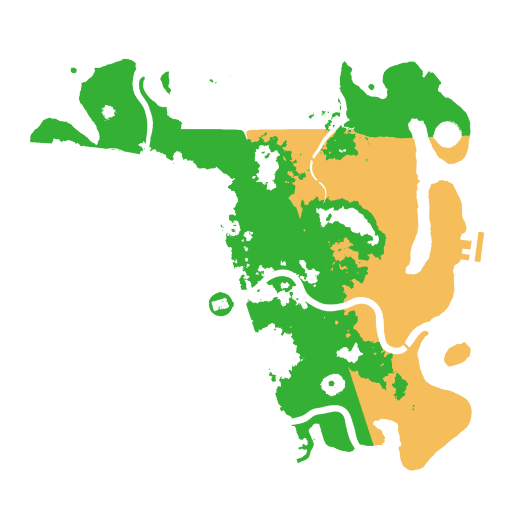 Biome Rust Map: Procedural Map, Size: 3500, Seed: 627138894