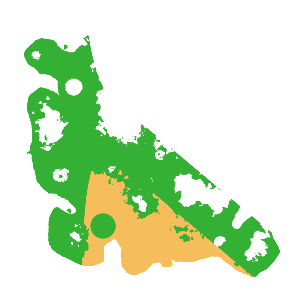 Biome Rust Map: Procedural Map, Size: 3200, Seed: 36592799