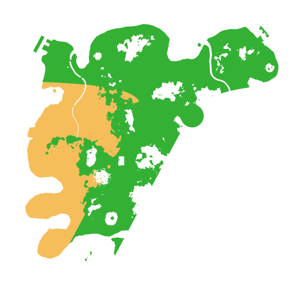 Biome Rust Map: Procedural Map, Size: 3500, Seed: 2147483333