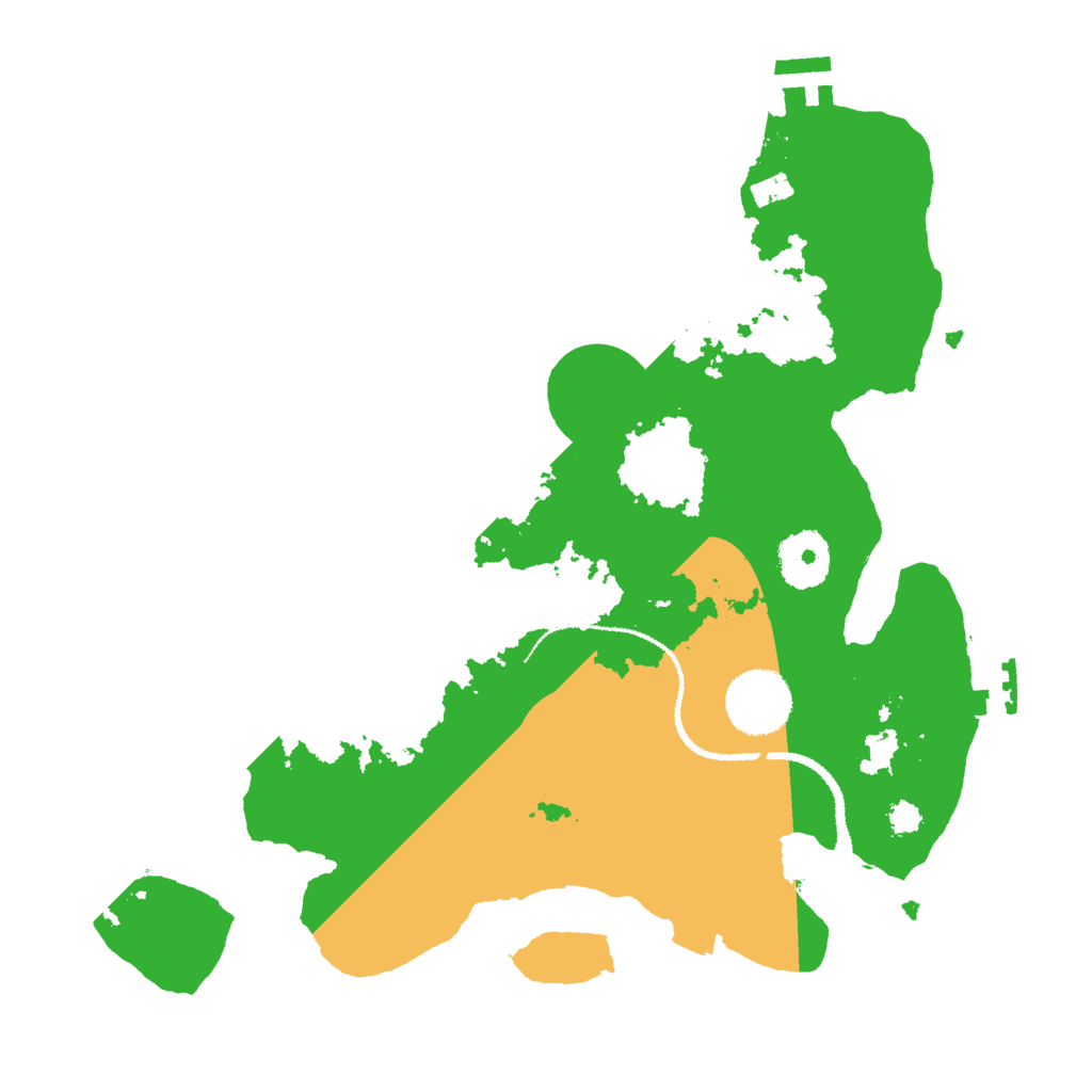 Biome Rust Map: Procedural Map, Size: 3000, Seed: 1004128651