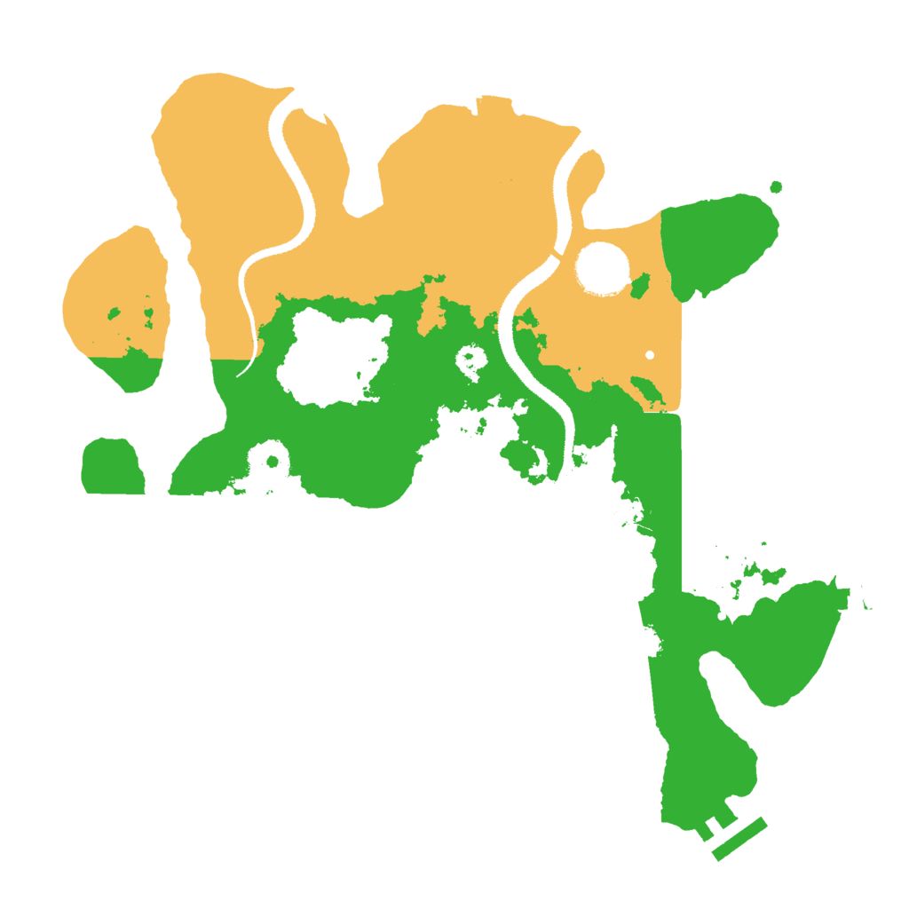 Biome Rust Map: Procedural Map, Size: 3000, Seed: 1501462732