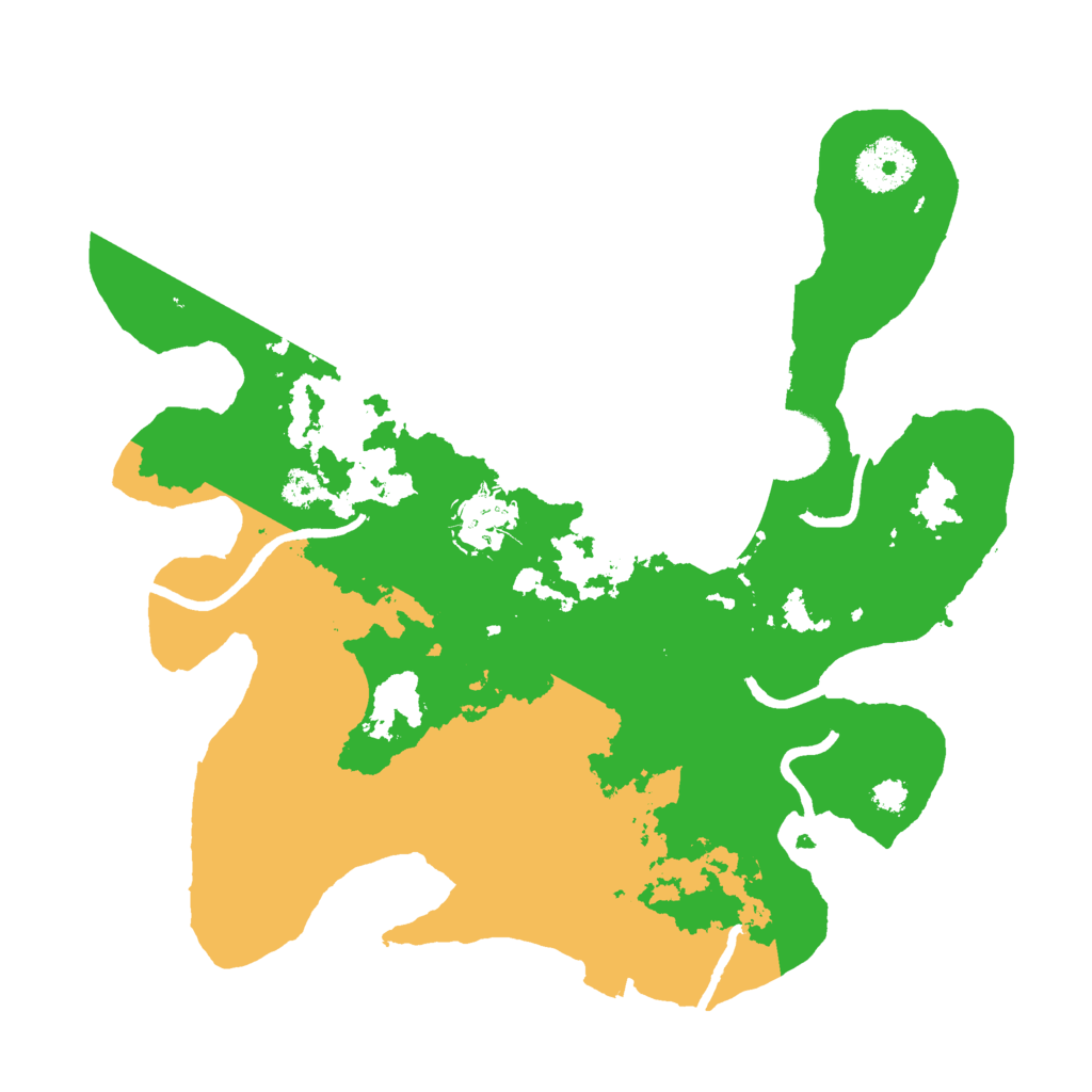 Biome Rust Map: Procedural Map, Size: 3000, Seed: 8643