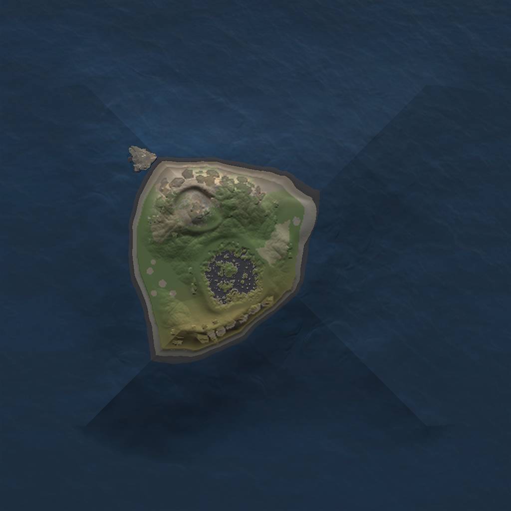 Rust Map: Procedural Map, Size: 1000, Seed: 426587260, 3 Monuments