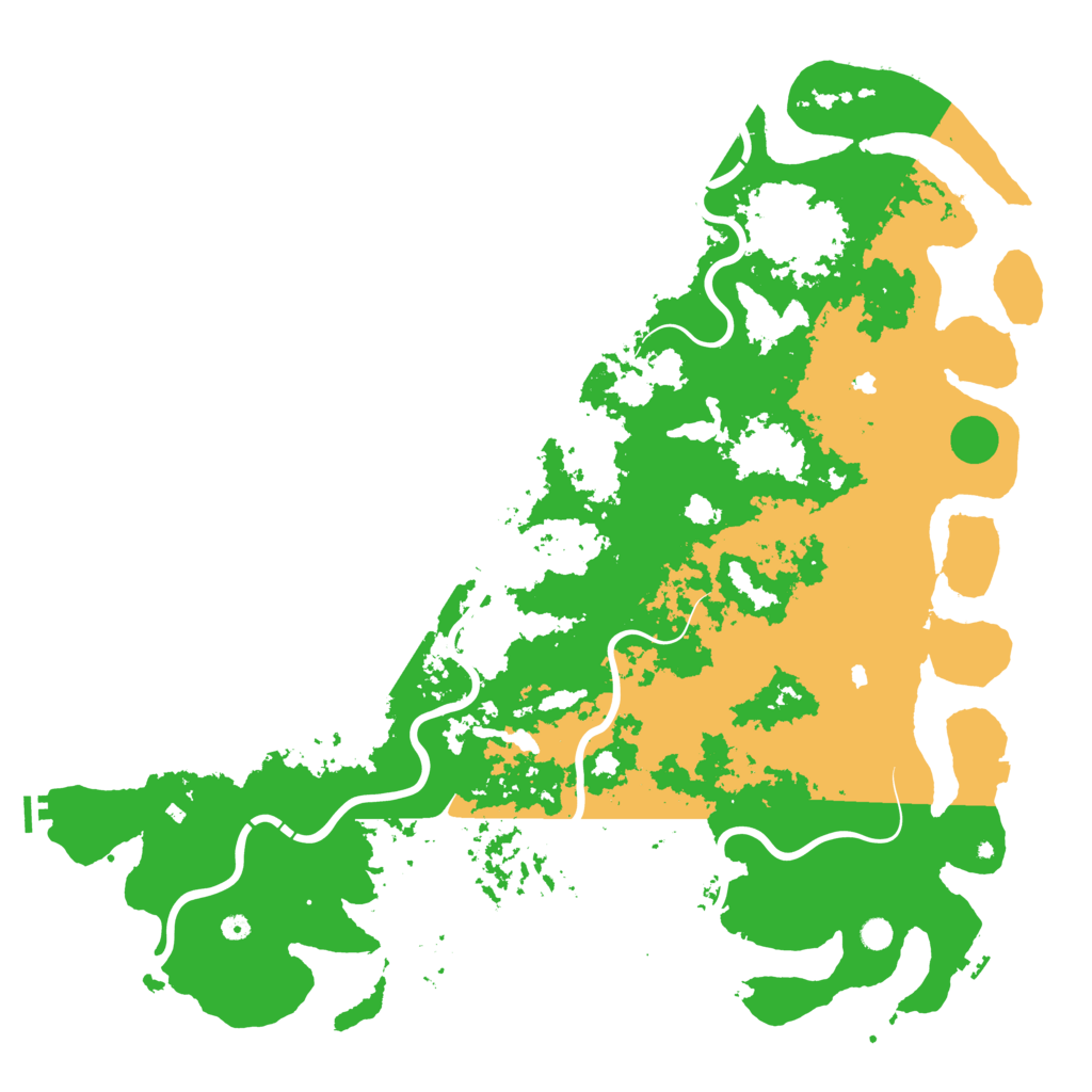 Biome Rust Map: Procedural Map, Size: 6000, Seed: 49355635