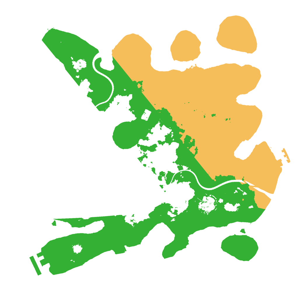 Biome Rust Map: Procedural Map, Size: 3000, Seed: 24401