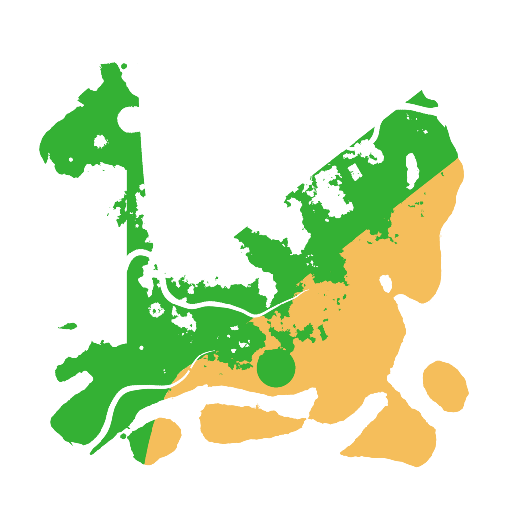 Biome Rust Map: Procedural Map, Size: 3500, Seed: 608120974