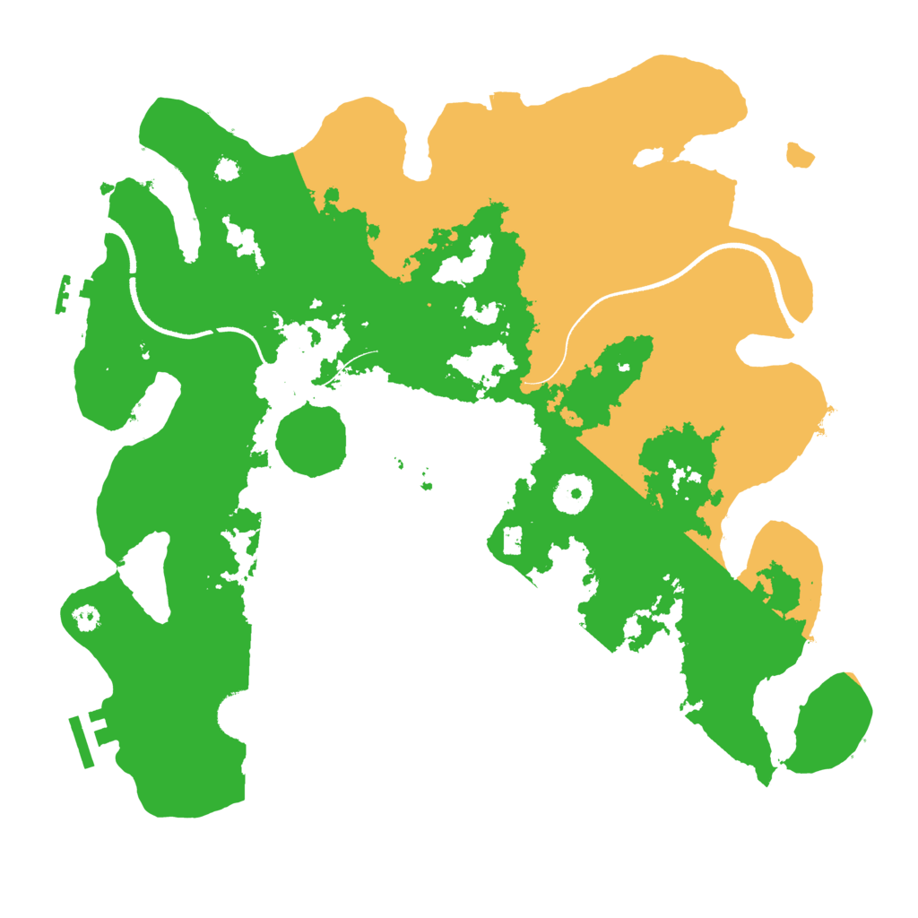 Biome Rust Map: Procedural Map, Size: 3500, Seed: 61481386