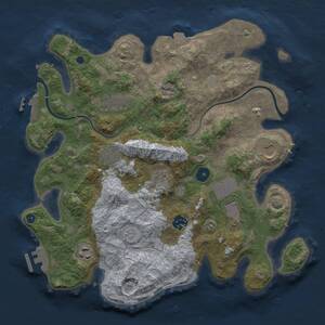 Thumbnail Rust Map: Procedural Map, Size: 3500, Seed: 61481386, 13 Monuments