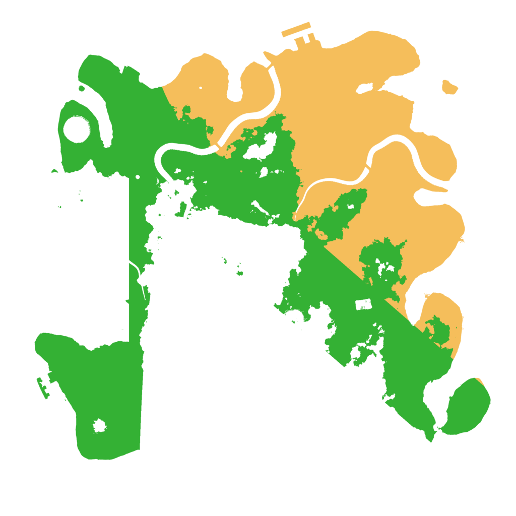 Biome Rust Map: Procedural Map, Size: 3500, Seed: 61481386